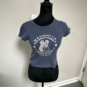 Brandy Melville Nashville Church St. Park baby tee